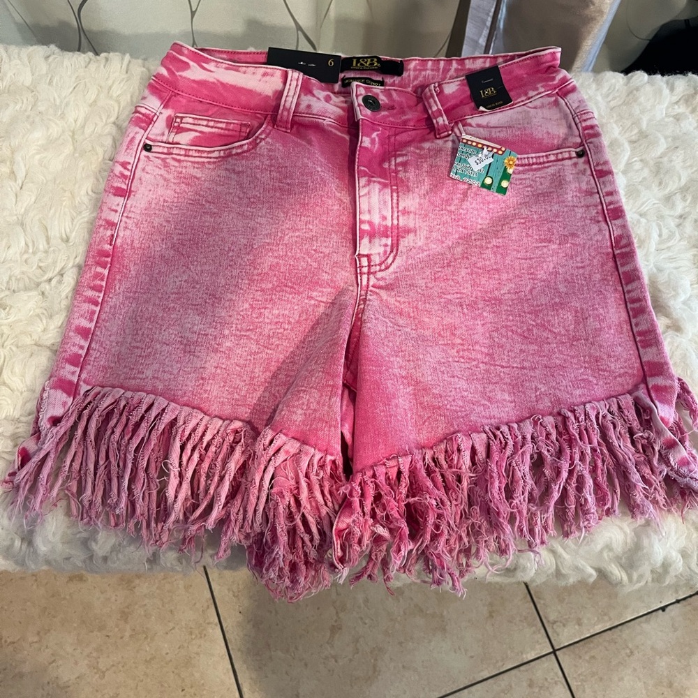 Lucky & blessed pink shorts nwt